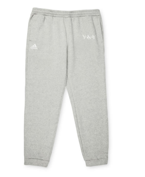 Adidas Personalized Yourself and You-Young Gifted and Black- Light Grey Fleece Joggers