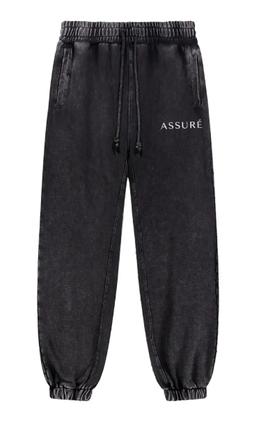 ASSURÉ Men's Premium Wash Hand-Frayed Heavyweight Jogger Sweatsuit