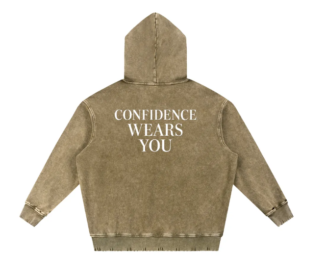 ASSURÉ Men's Premium Wash Hand-Frayed Heavyweight Jogger Sweatsuit