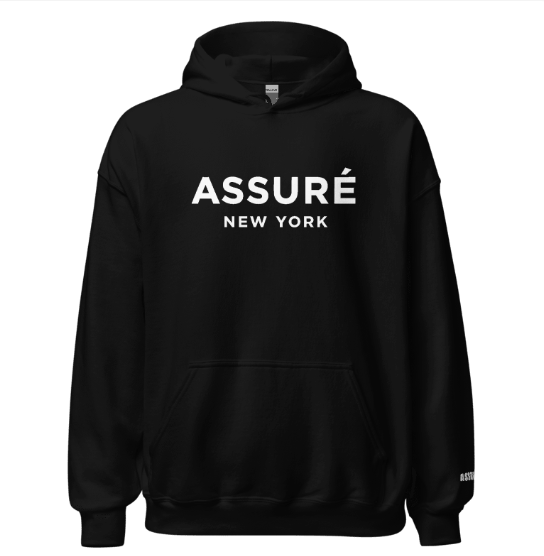 The Assuré Medium Weight Men's Hoodie Collection with Custom Embroidery