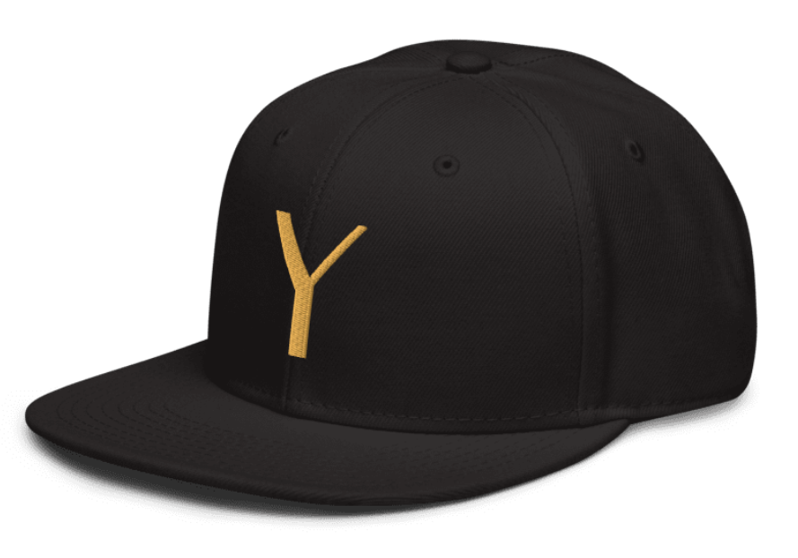 Men's Embroidered Snapback Hat- One Size Fits All
