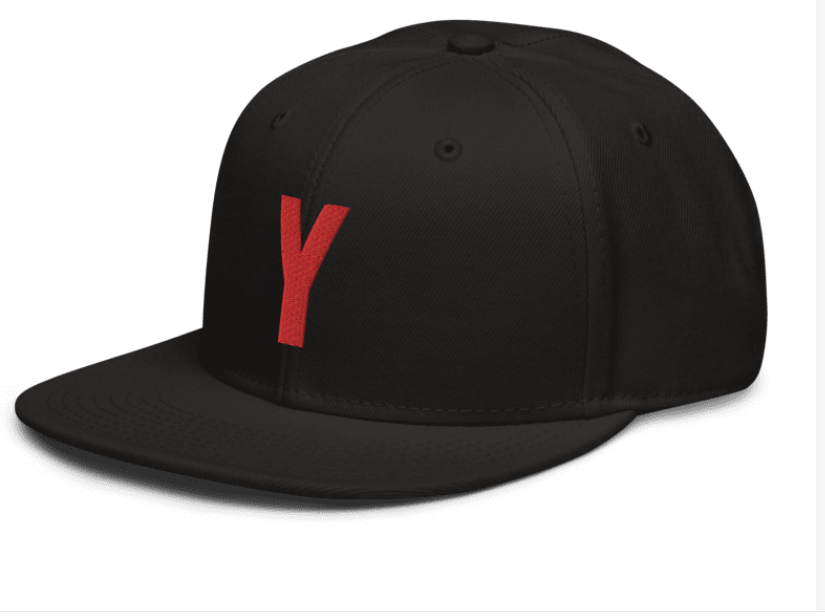 Men's Embroidery Snapback Hat- One Size Fits All
