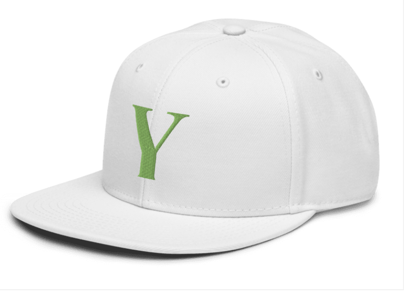 Men's Embroidered Snapback Hat- One Size Fits All (Lime Green)