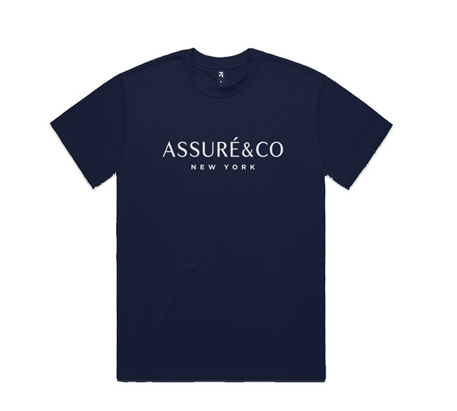 ASSURÉ & CO New York Men's Embroidery Prestige Heavyweight Tee