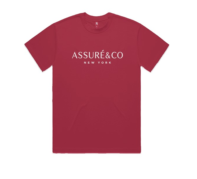 ASSURÉ & CO New York Men's Embroidery Prestige Heavyweight Tee