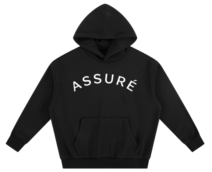 ASSURÉ & CO Men’s Classic Premium Extra Heavyweight Boxy Fleece Hoodie