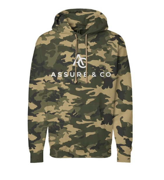 ASSURÉ & CO Men's Stealth Camo Heavyweight Hoodie