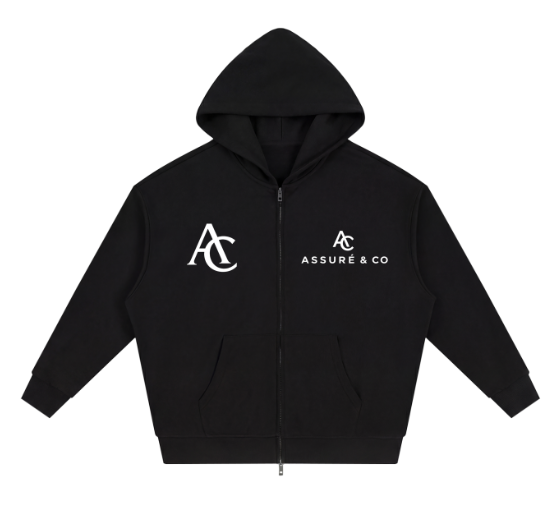 ASSURÉ & CO Men’s Executive Street Zip Heavyweight Hoodie
