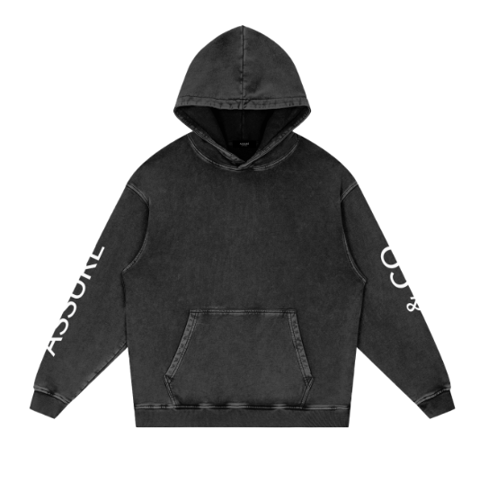 ASSURÉ & CO Men's Heavyweight Glacier Wash Sleeve Hoodie