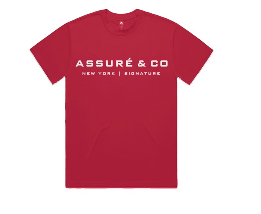 ASSURÉ & CO MEN'S NEW YORK SIGNATURE OVERSIZED PREMIUM HEAVYWEIGHT T-SHIRT