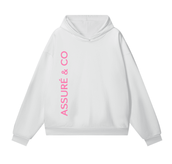 ASSURÉ & CO Women’s Bubblegum Luxe Heavyweight Hidden Pocket Hoodie