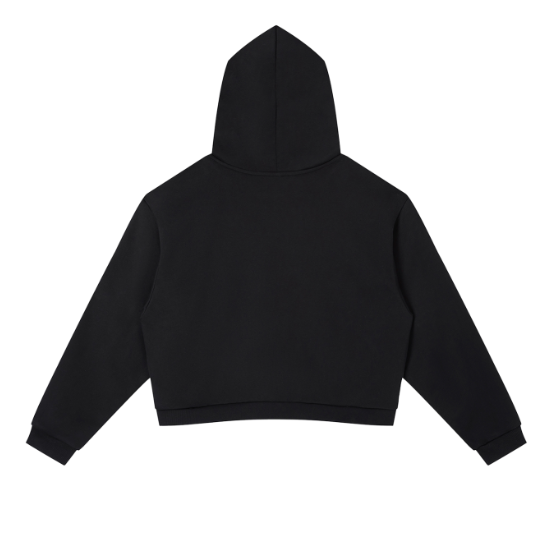 ASSURÉ & CO Women's Side Stripe Cropped Luxe Hoodie