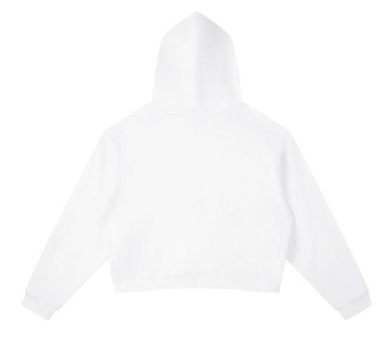 ASSURÉ & CO Women's Side Stripe Cropped Luxe Hoodie