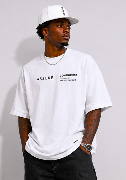 ASSURÉ SIGNATURE MEN'S PREMIUM SUPER HEAVYWEIGHT OVERSIZED T-SHIRT