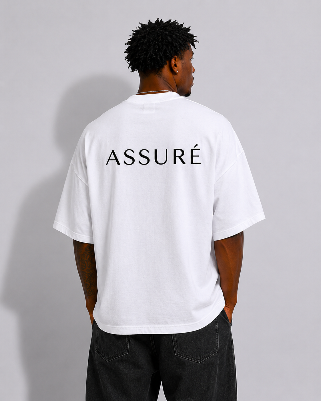 ASSURÉ SIGNATURE MEN'S PREMIUM SUPER HEAVYWEIGHT OVERSIZED T-SHIRT