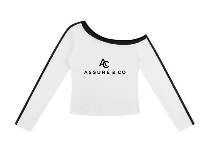 ASSURÉ & CO Women’s Off-The-Shoulder Long Sleeve T-Shirt