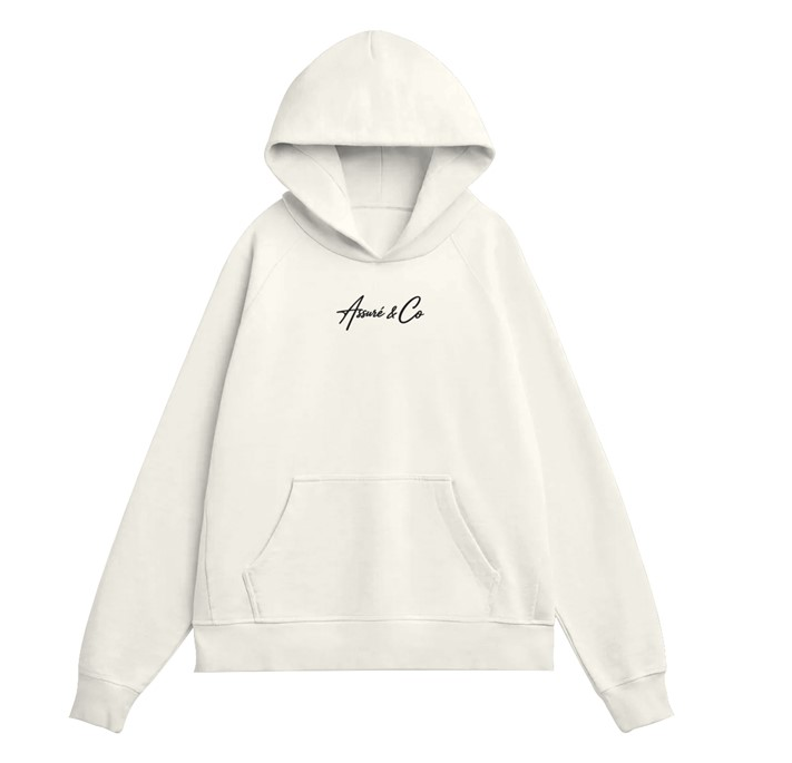 ASSURÉ & CO Men’s Super Heavyweight 500 GSM Organic French Terry Hoodie