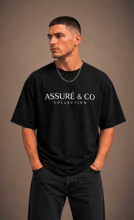 ASSURÉ & CO Men's Collection Oversized Signature Heavyweight Tee