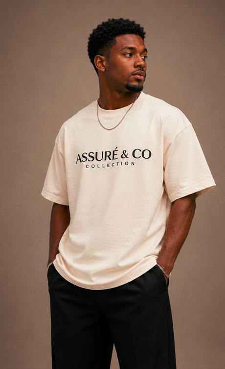 ASSURÉ & CO Men's Collection Oversized Signature Heavyweight Tee
