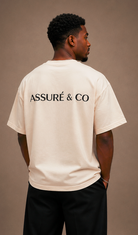 ASSURÉ & CO Men's Collection Oversized Signature Heavyweight Tee