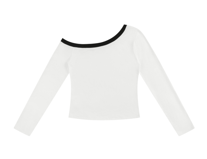 ASSURÉ & CO Women’s Off-The-Shoulder Long Sleeve T-Shirt